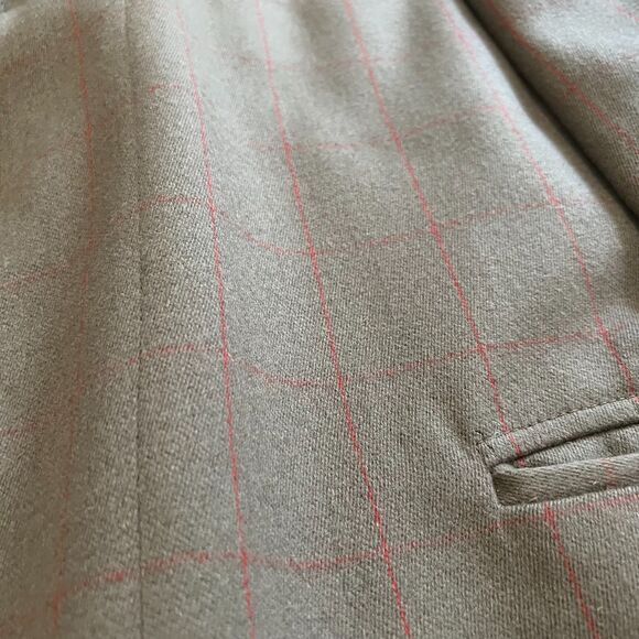 Façonnable Made in Italy Virgin Wool Brown Windowpane Overcoat Men’s Size 52R Eu - Picture 12 of 13